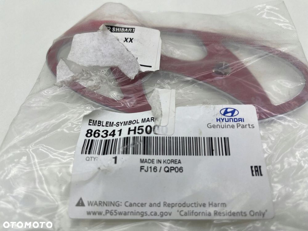 HYUNDAI ACCENT 2018 LOGO ZNACZEK EMBLEMAT TYŁ 86341-H5000 - 6