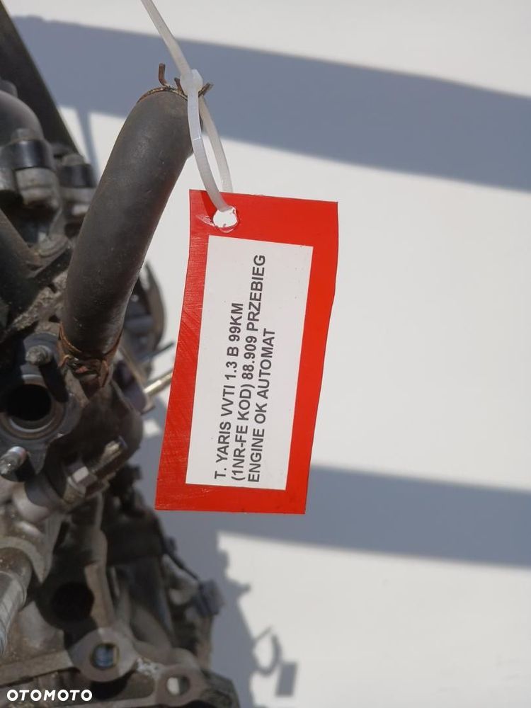 SILNIK KOMPLETNY MOTOR TOYOTA YARIS 1.3 B VVTI 99 KM 1NR-FE - 3