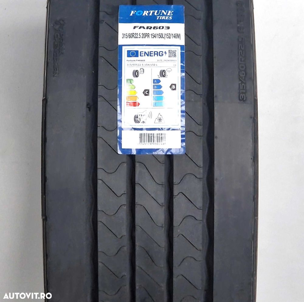 Anvelopa NOUA M+S* Regional 315/60R22.5 Fortune FAR603 154/150 L 20PR Directie - 2
