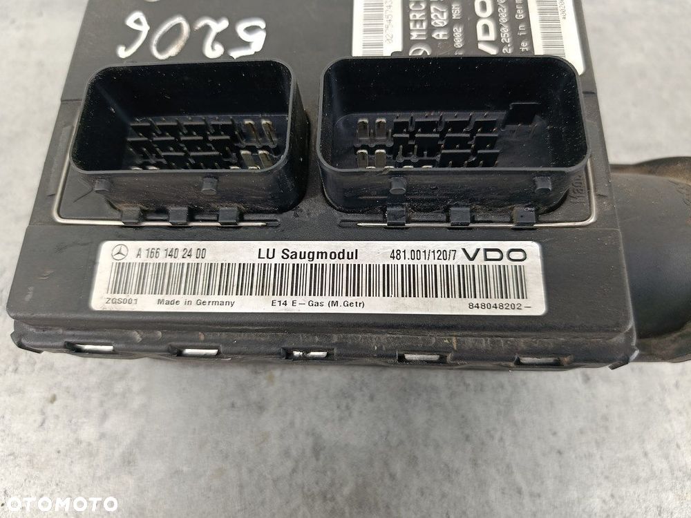 KOMPUTER, STEROWNIK MERCEDES-BENZ KLASA A W168 A0275457432  A1661402400 1.4 - 7