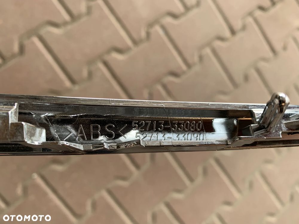 TOYOTA CAMRY VIII LIFT 2021- RAMKA LISTWA NAKŁADKA LEWA PRAWA PRZEDNIA PRZÓD W ZDERZAK ZDERZAKA PRZEDNIEGO LISTEWKA CHROM - 9