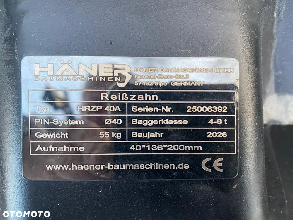 NOWE zęby zrywające HAENER / ripper do koparki – MS01 / MS03 / MS08 / PIN Ø25 Ø30 Ø40 Ø45 Ø50 - 10