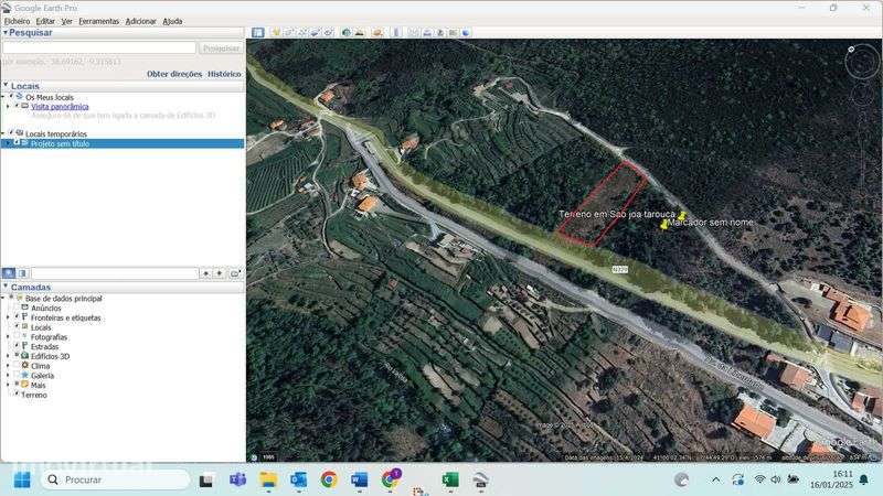 Terreno Rústico São joão de Tarouca 1200  m2 junto a N329 - Grande imagem: 2/2