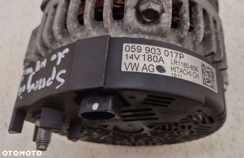AUDI A7 C7 4G 10-18 3.0 TDI ALTERNATOR 180A 059903017P - 4