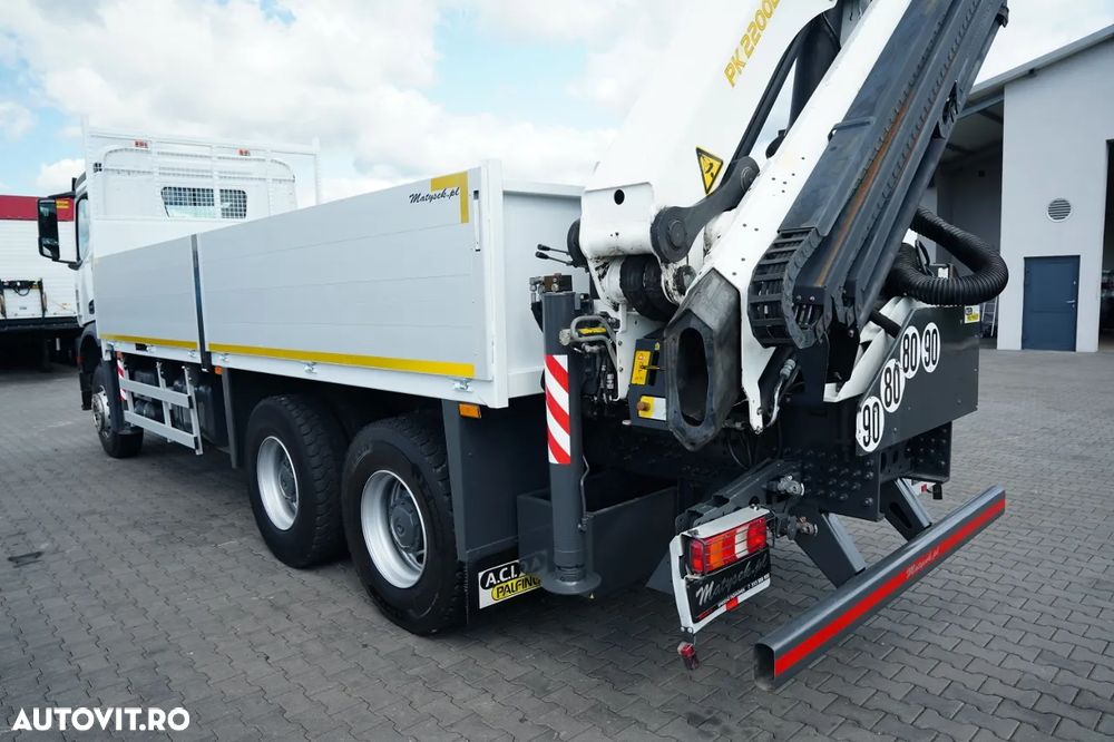 Mercedes-Benz AROCS 2636 / 6x4 / LIVRARE - 6,3 M / PALFINGER PK 22002- EH D- 15 M / MAX. CAPACITATE DE ÎNCĂRCARE 5.700 KG / ROTARE / TELECOMANDĂ / EURO 6 - 17