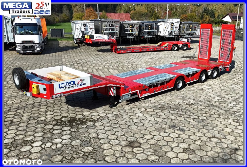 Mega Nisko-podłogowa 3 osie, 18,60 m dł., ZAGŁEBIENIA NA KOŁA pod maszyny leśne i budowlane !!! - 15