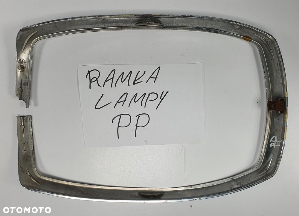 RAMKA LISTWA LAMPY PRAWY PRZÓD CHROM MERCEDES W115 W114 - 6
