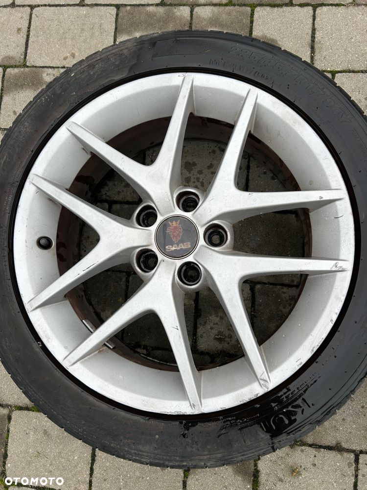 Felgi aluminiowe 5x110 17” Saab  et41 Alu 50 Aero opony letnie 225/45/17 KUMHO - 5