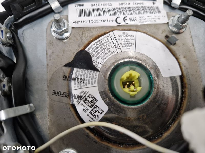 NISSAN JUKE F15 I 1 PODUSZKA POWIETRZNA AIRBAG KIEROWCY KIEROWNICY 985101KA8B - 7
