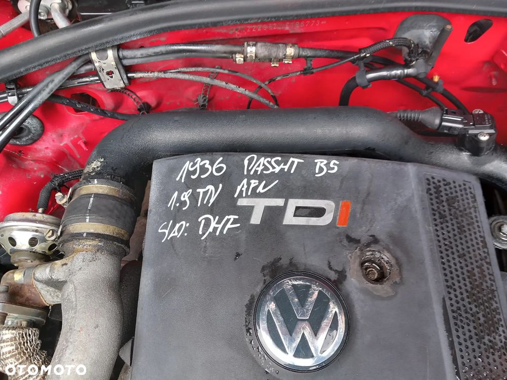 VW PASSAT B5 SILNIK 1.9 TDI 110KM DIESEL OZNACZENIE: AFN - 2