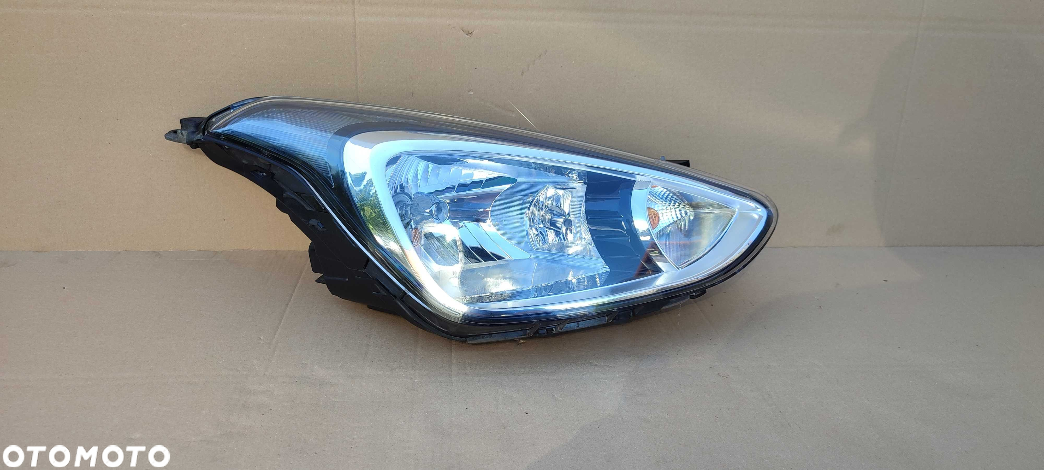 HYUNDAI I10 II 14- lampa prawa przód przednia idealna oryginał Europa - 3