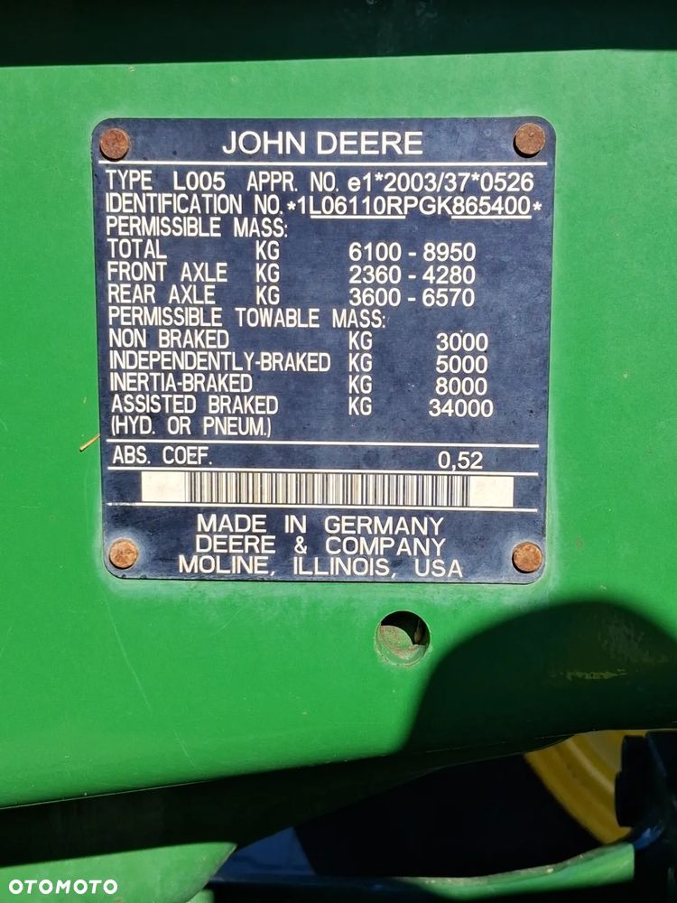 John Deere 6110 R - 9