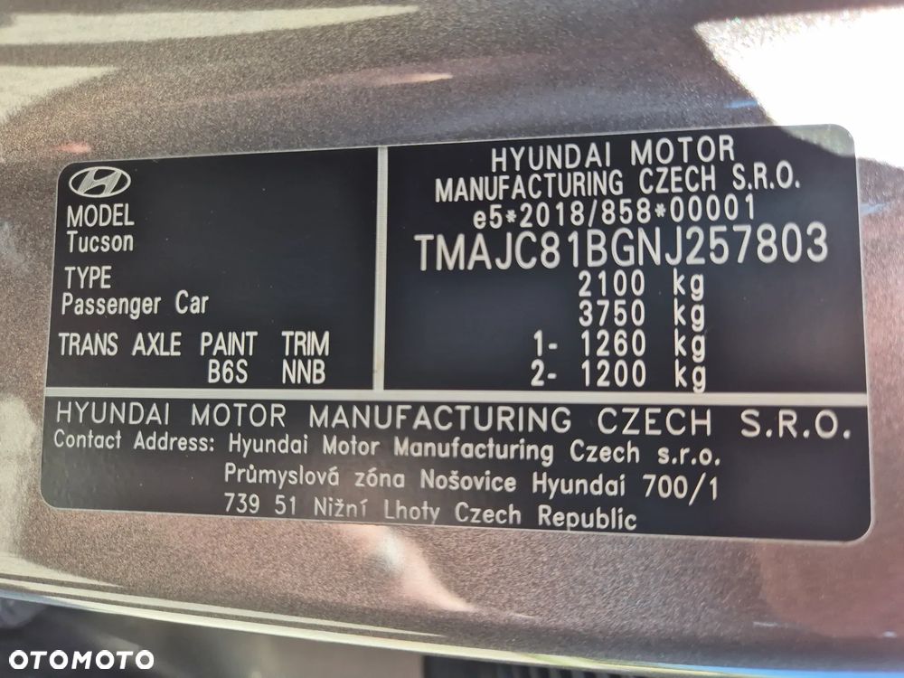 Hyundai Tucson 1.6 T-GDi 48V Executive 2WD DCT - 21
