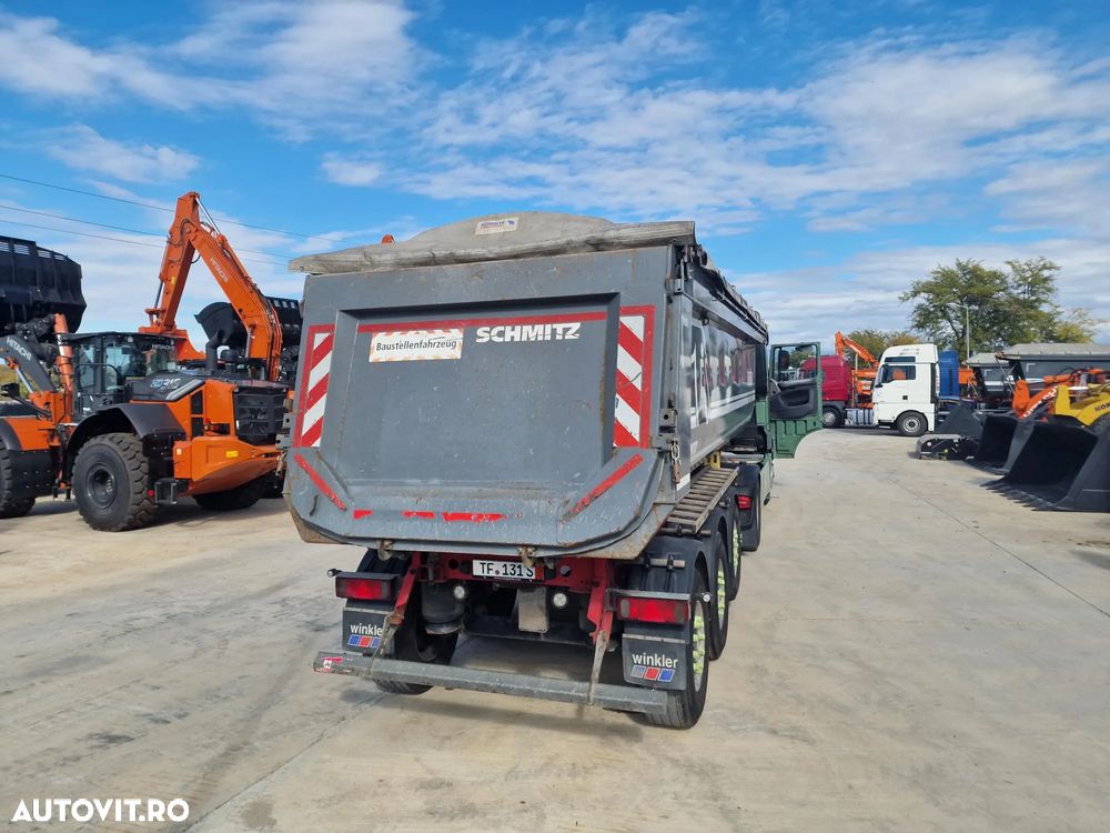 Schmitz Cargobull SKI BASCULABILA de 28mc, PRELATA RABATABILA electric, jante ALUMINIU, AXA LIFTABILA, picioare sprijin, HARDOX, Posibilitate leasing 4 ani, anvelope 385/65R22,5 70% -OK, STARE FOARTE BUNA-PROMOTIE 22.900 EUR+Tva - 27