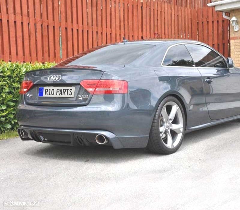 DIFUSOR TRASEIRO AUDI A5 COUPE CABRIO 07-11 LOOK RS5 - 3