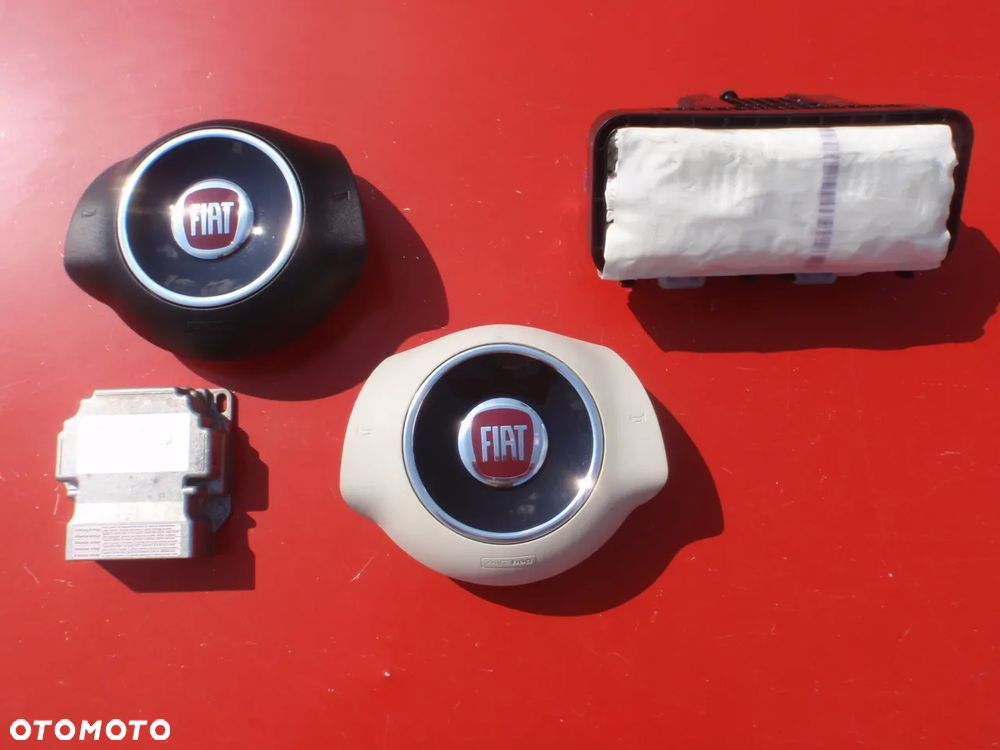 FIAT 500 DESKA KONSOLA KOKPIT AIRBAG AIR PODUSZKI POWIETRZNE KIEROWCY PASAŻERA KOLANOWA AIR BAG KOLAN PASY PAS NAPINACZE DOPINACZE NAPINACZ DOPINACZ SRS   O K A Z J A !!! - 9