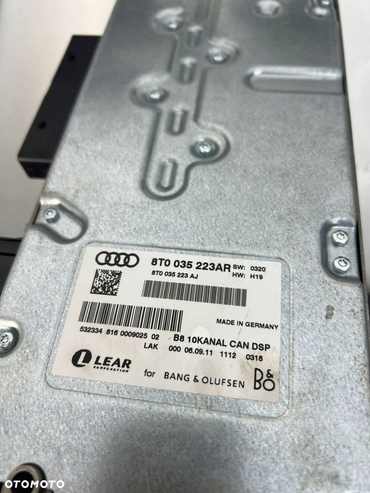 8K9 035 382 B Nagłośnienie bang and olufsen B&O Audi A4 S4 B8 8K - 9