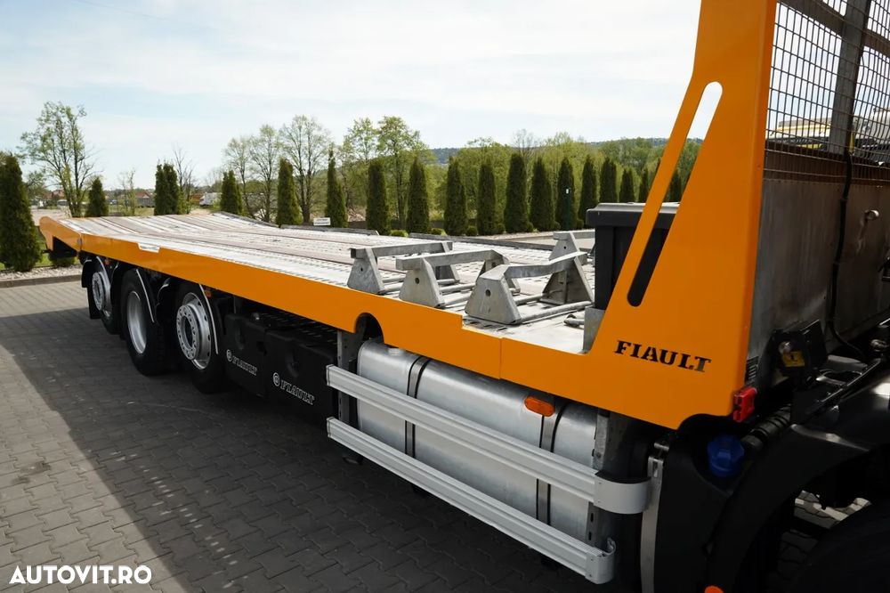 DAF STRALIS 420 / 8X4 / AUTOTURISM CAMION / PLATFORMĂ 10 M / ROTIERE HIDRAULICE / 2 AXE DE RIDICARE ȘI DIRECȚIE / COMPLET AIRMATIC / CAMERĂ / - 20