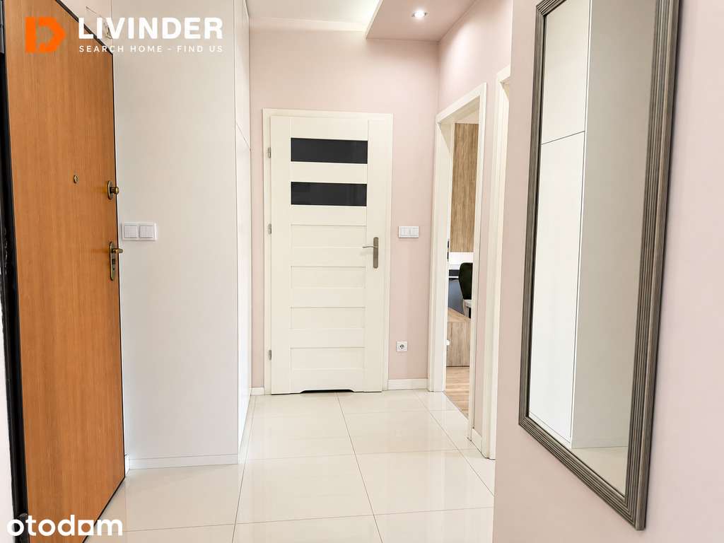 55 m² | Duży balkon | Garderoba | Recepcja