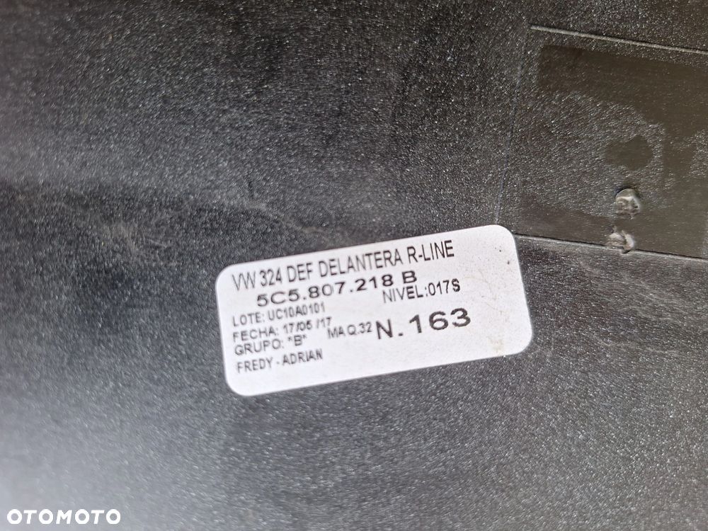 VW NEW BEETLE R-LINE LIFT 11-19 5C5 NIE KLEJONY! ZDERZAK PRZÓD PRZEDNI ORYG. 5C5807221P WYSYŁKA KRAJ-EUROPA - 13