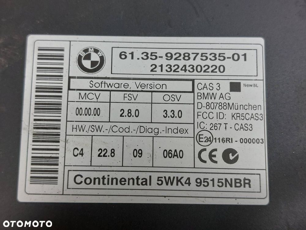 ZESTAW STARTOWY BMW X1 E84 2.0 D 8574352 0281019853 9194399 VZE0274000 - 4