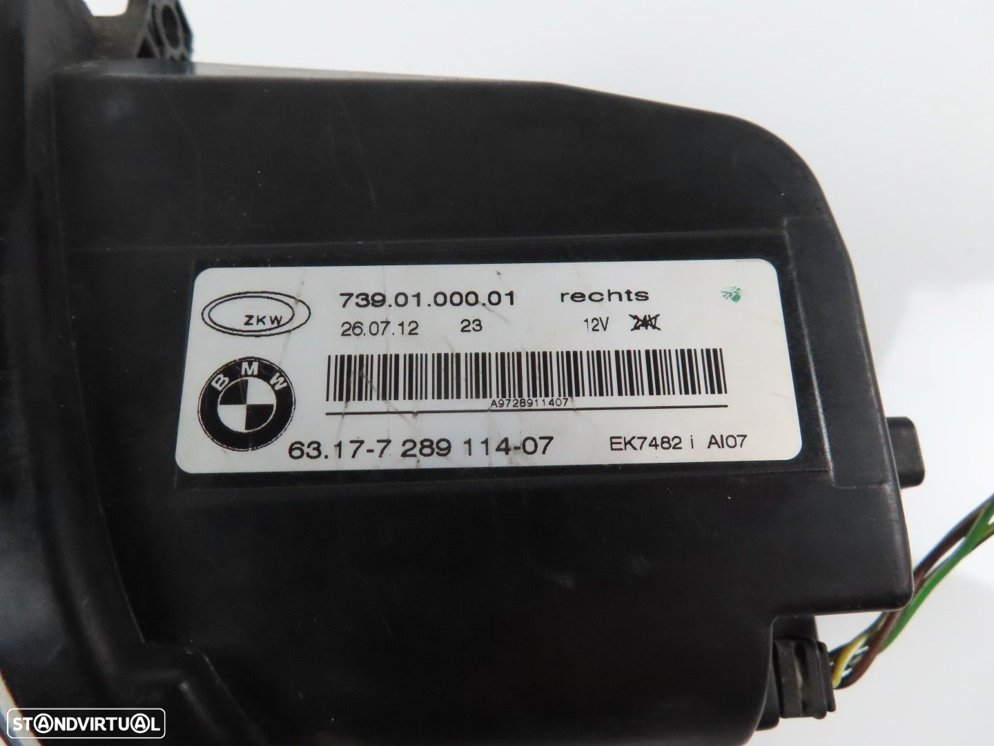 Farol nevoeiro LCI Direito Seminovo/ Original BMW 7 (F01, F02, F03, F04) 6317728... - 4