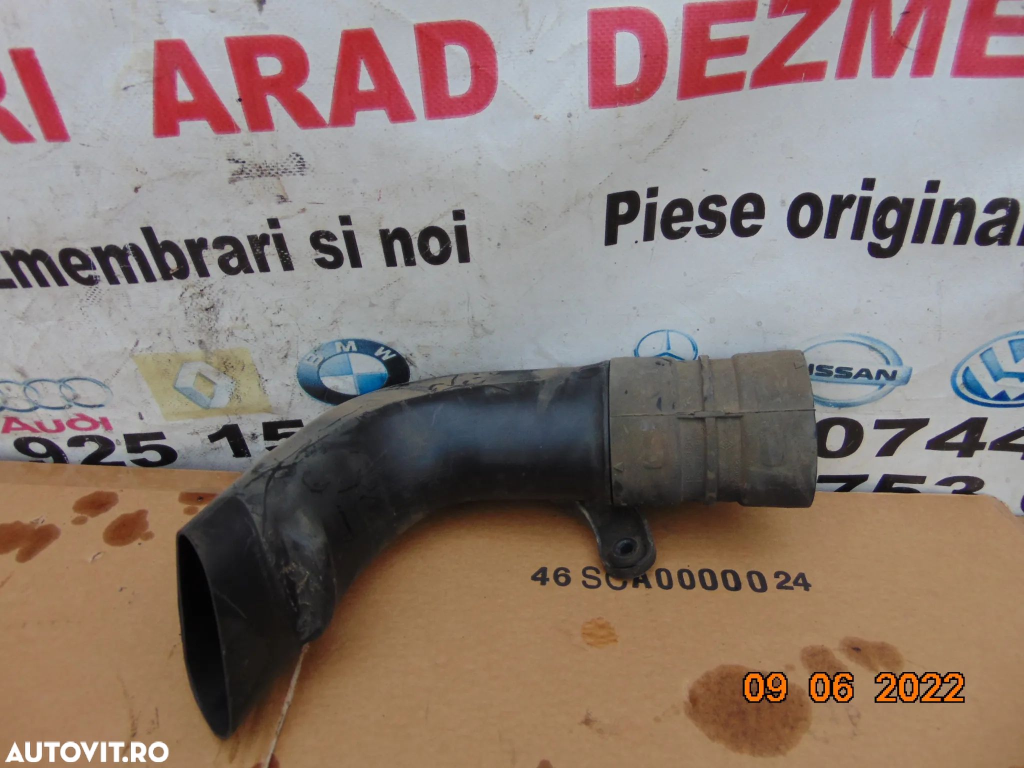 Conducta tub admisie aer Renault Megane 3 an 2008-2015 teava racire furtun aer dezmembrez - 1
