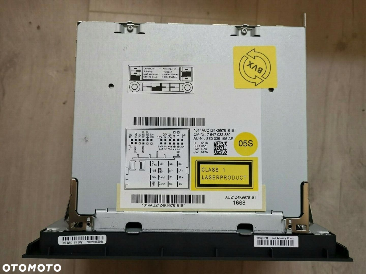 RADIO CD AUDI SYMPHONY 8E0035195AE A4 B7 - 2