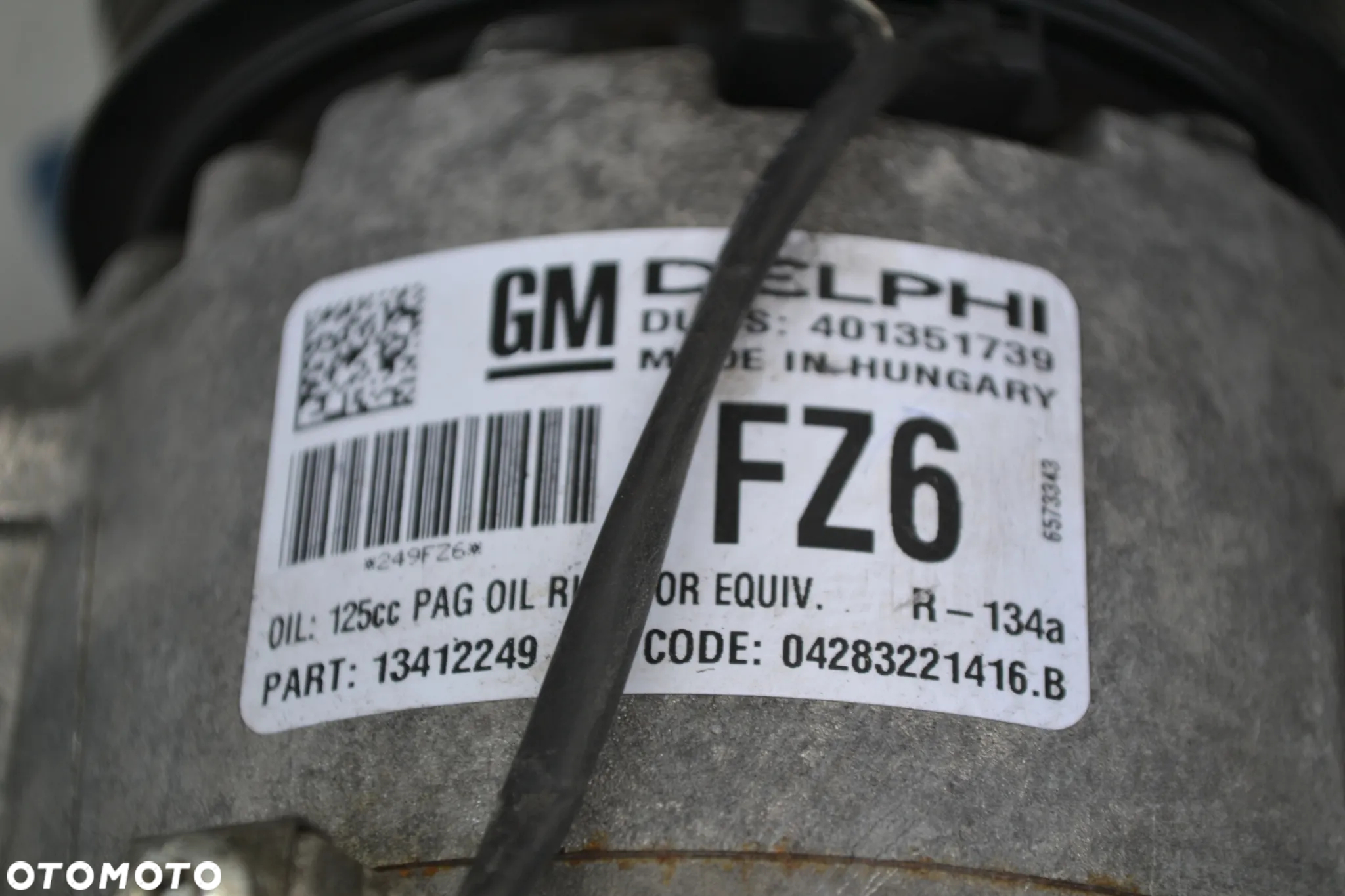 OPEL ASTRA J IV ZAFIRA C MERIVA B SPRĘŻARKA KOMPRESOR KLIMATYZACJI DELPHI 13412249 - 4