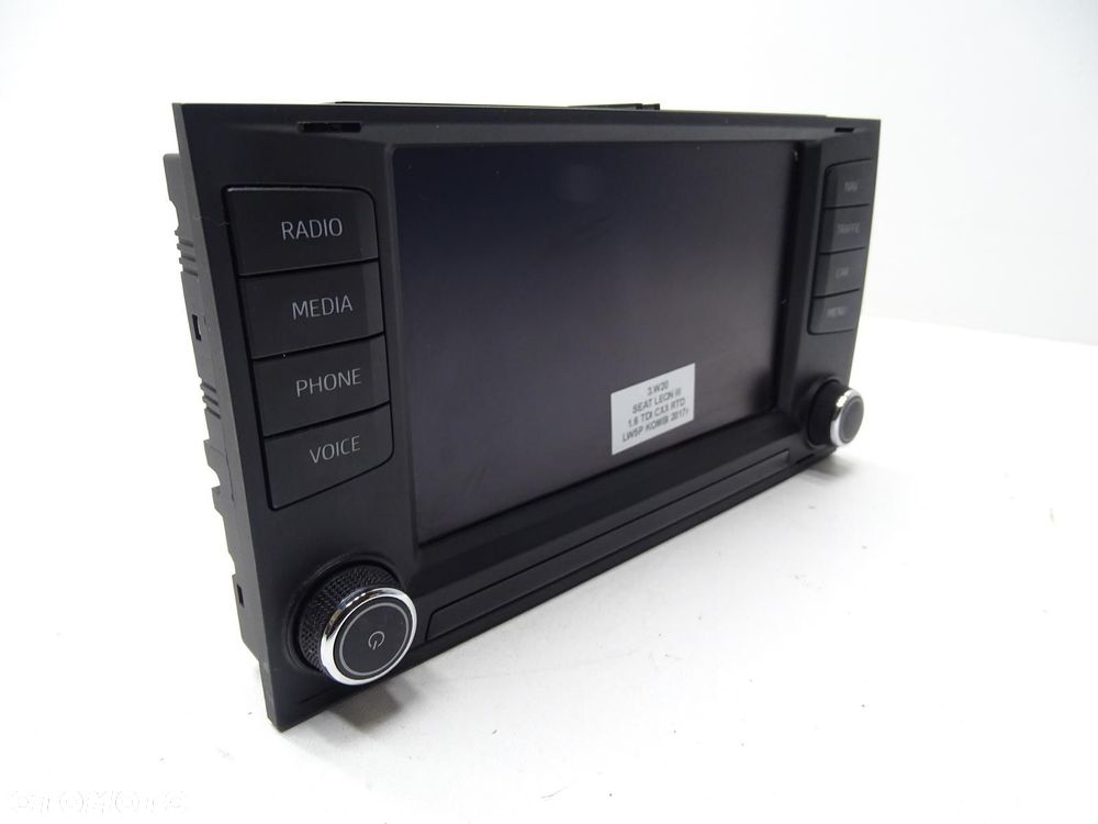 RADIO WYŚWIETLACZ PANEL EKRAN NAWIGACJA NAVI 5F0919604A SEAT LEON III - 3