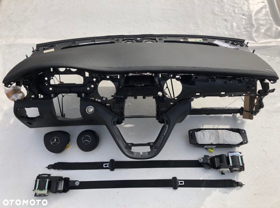 MERCEDES VITO W447 V-KLASA DESKA KONSOLA KOKPIT PULPIT DASHBOARD AIRBAG PASY PAS SKÓRA LEATHER Raz2 - 1