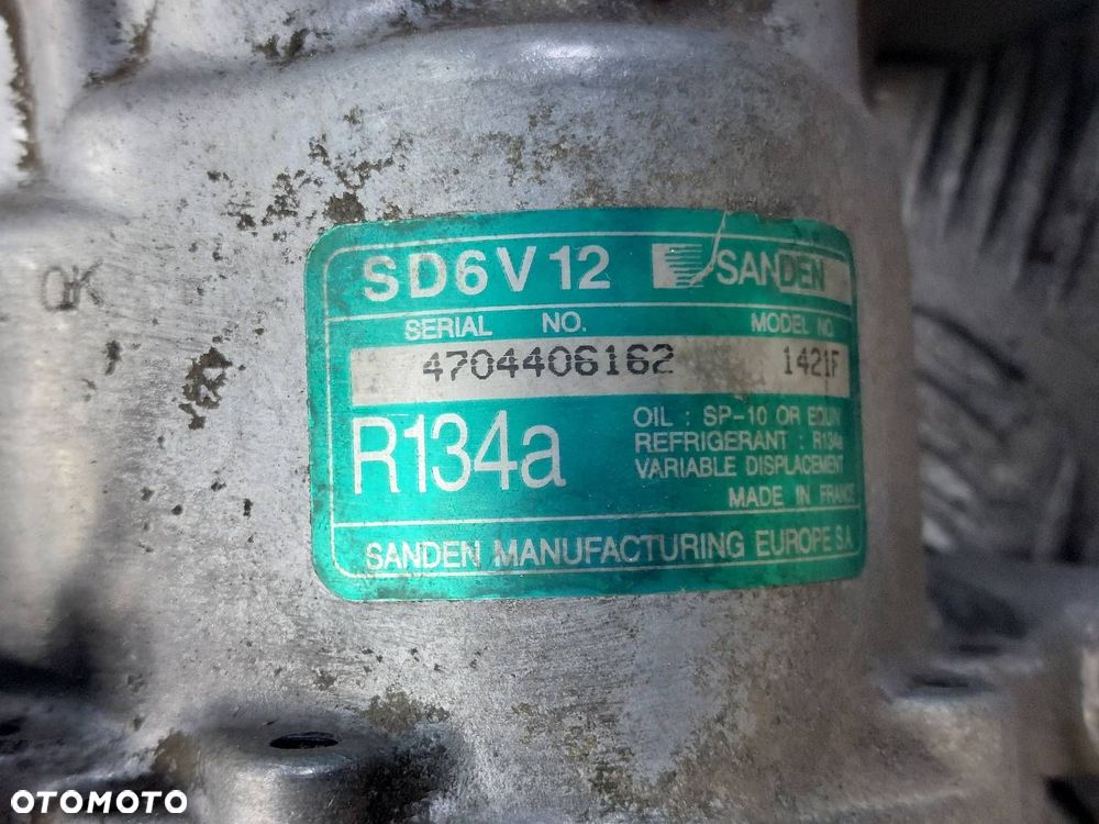 SPRĘŻARKA KOMPRESOR KLIMATYZACJI PEUGEOT 206 I 2.0 16V SD6V12 - 2