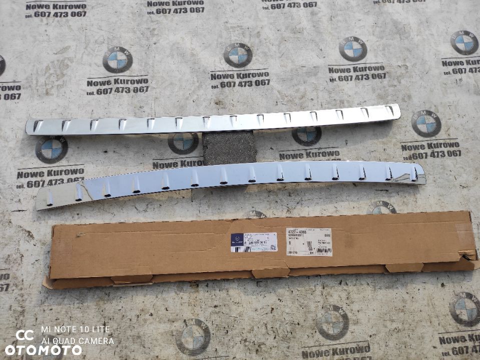 Mercedes B-Klasa W246 Lista Chromowana zderzaka tylnego tył A2468850011 - 1