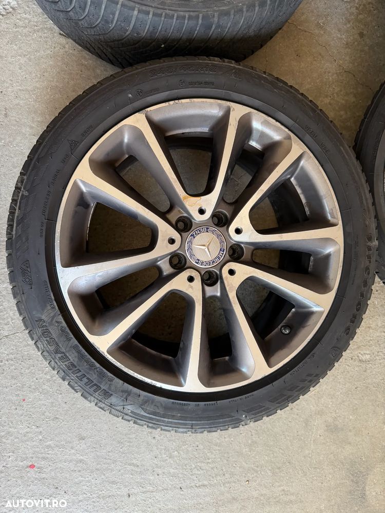 Jante Mercedes E class W213 cu anvelope iarna 245-45-18 senzori presiune - 3