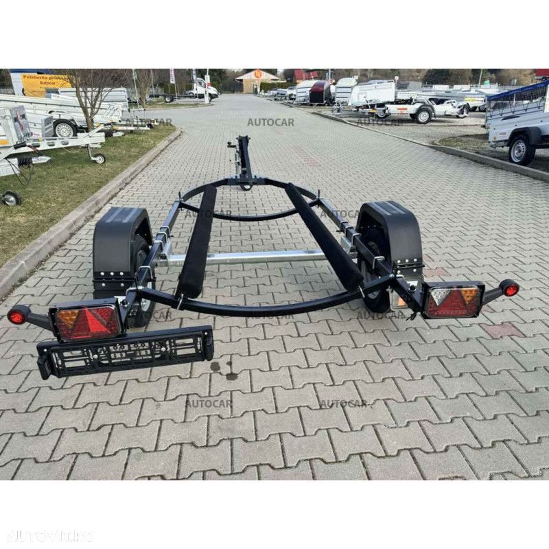 Autocar Remorca transport scuter nefranata cu o singura axa P750-skuter Lux - 7