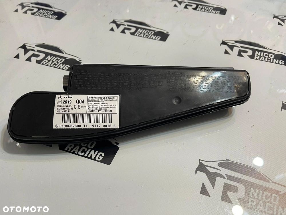 PODUSZKA AIRBAG FOTELA PRZEDNIA PRAWA MERCEDES-BENZ E (W213) 34228383A - 1