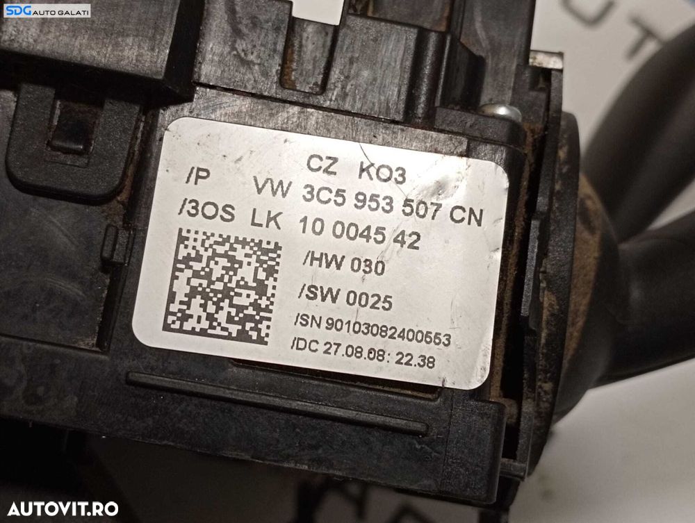 Ansamblu Maneta Manete Bloc Lumini Semnalizare Stergatoare Volkswagen Passat B6 2005 - 2010 Cod 3C5953507CN [M7484] - 3