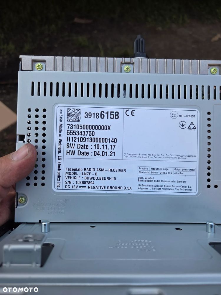 Radio Nawigacja Opel Zafira C 39186158 LN7F-B - 4