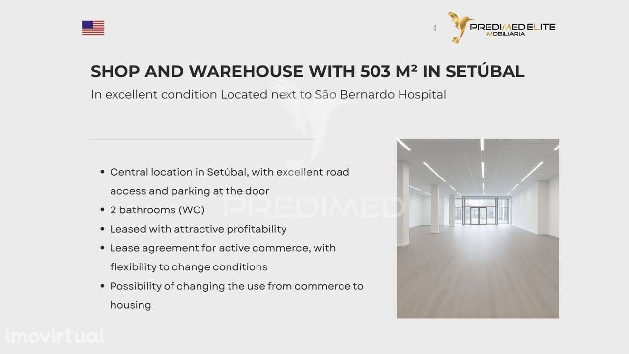 ARMAZEM/LOJA COM 503 MTS2 PARA VENDA EM SETUBAL - Grande imagem: 2/9