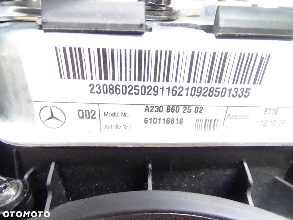 Mercedes CLS W219 Lift Poduszka kierowcy airbag 2308602502 - 4