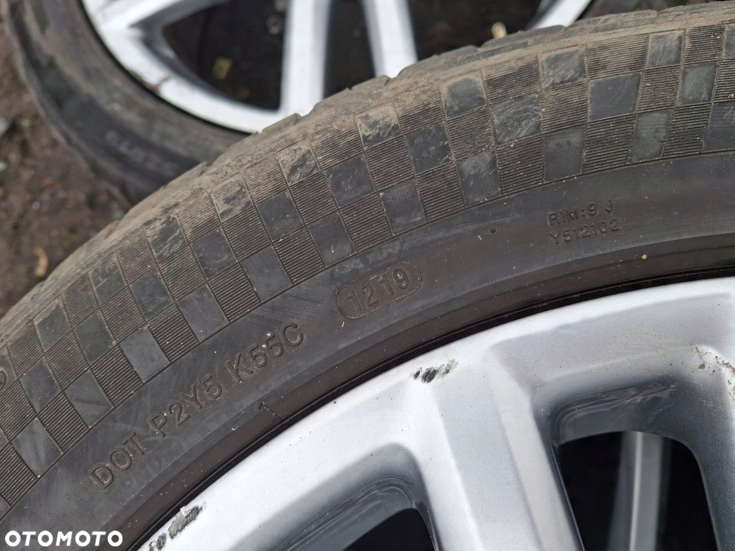 VW TOUAREG 7L6 KOŁA FELGI ALUMINIOWE 19 9Jx19 ET60 7L6601025S 275/45 ZR19 - 13