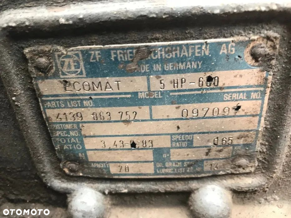 Skrzynia Biegow ZF 5HP-600 rok2003 - 3