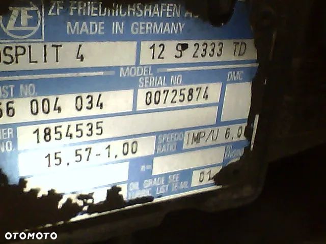 SKRYZNIA BIEGOW MAN DAF IVECO 12 S 2333 TD ECOSPLIT 4 - 4