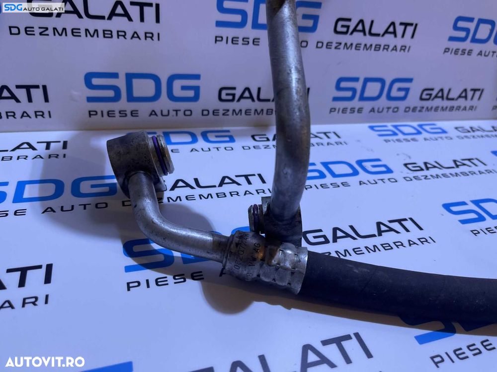 Furtun Conducta Radiator Compresor AC Aer Conditionat Clima Volkswagen Polo 9N 1.4 TDI AMF BAY 2002 - 2008 Cod 6Q1820743E 6Q0820744R - 5