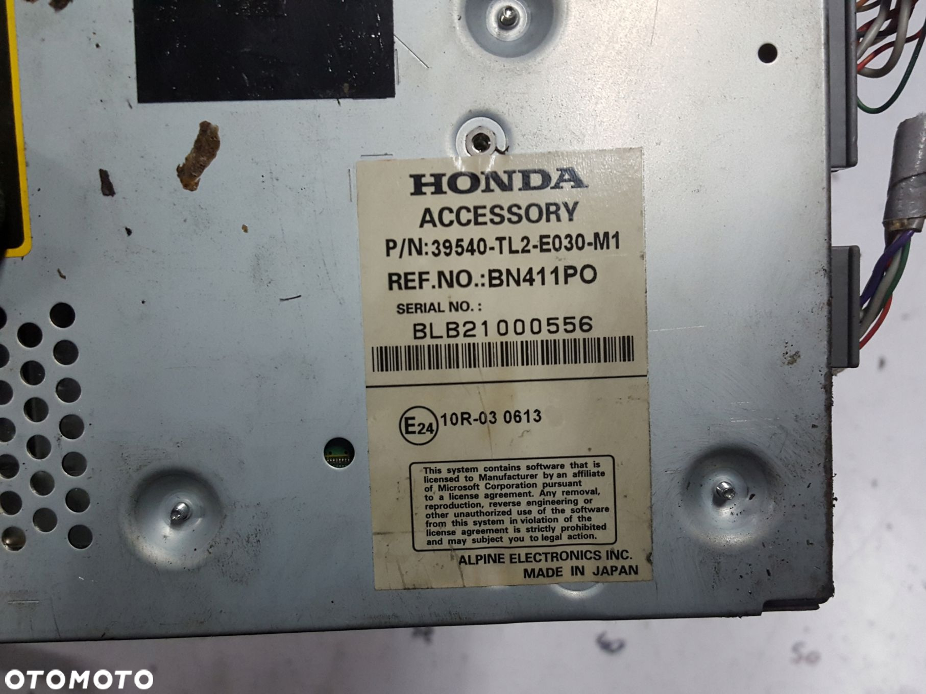 HONDA ACCORD 8 VIII 08r- CZYTNIK DVD NAWIGACJI 39540-TL2-E030-M1 - 4