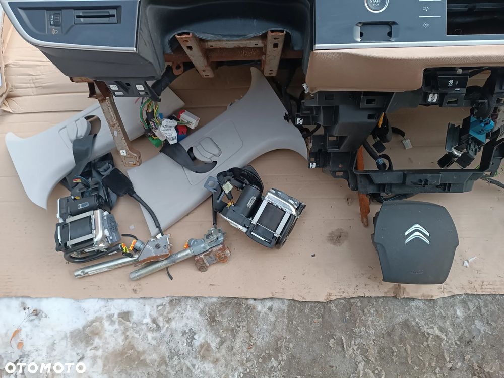 DESKA ROZDZIELCZA KONSOLA ZESTAW AIRBAG PODUSZKI ORYGINAŁ CITROEN C4 PICASSO II - 4