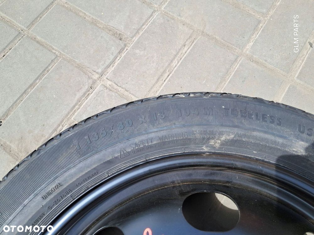 peugeot 3008 ii koło zapasowe dojazdówka 135/80r18 5x108 2017 rok - 3