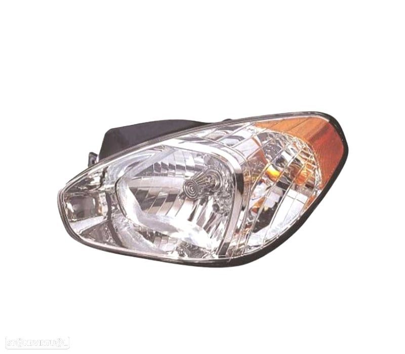FAROL ESQ OPTICAS COM REGULAÇÃO ELÉCTRICA HYUNDAI ACCENT 3 4P 06-11 - 1