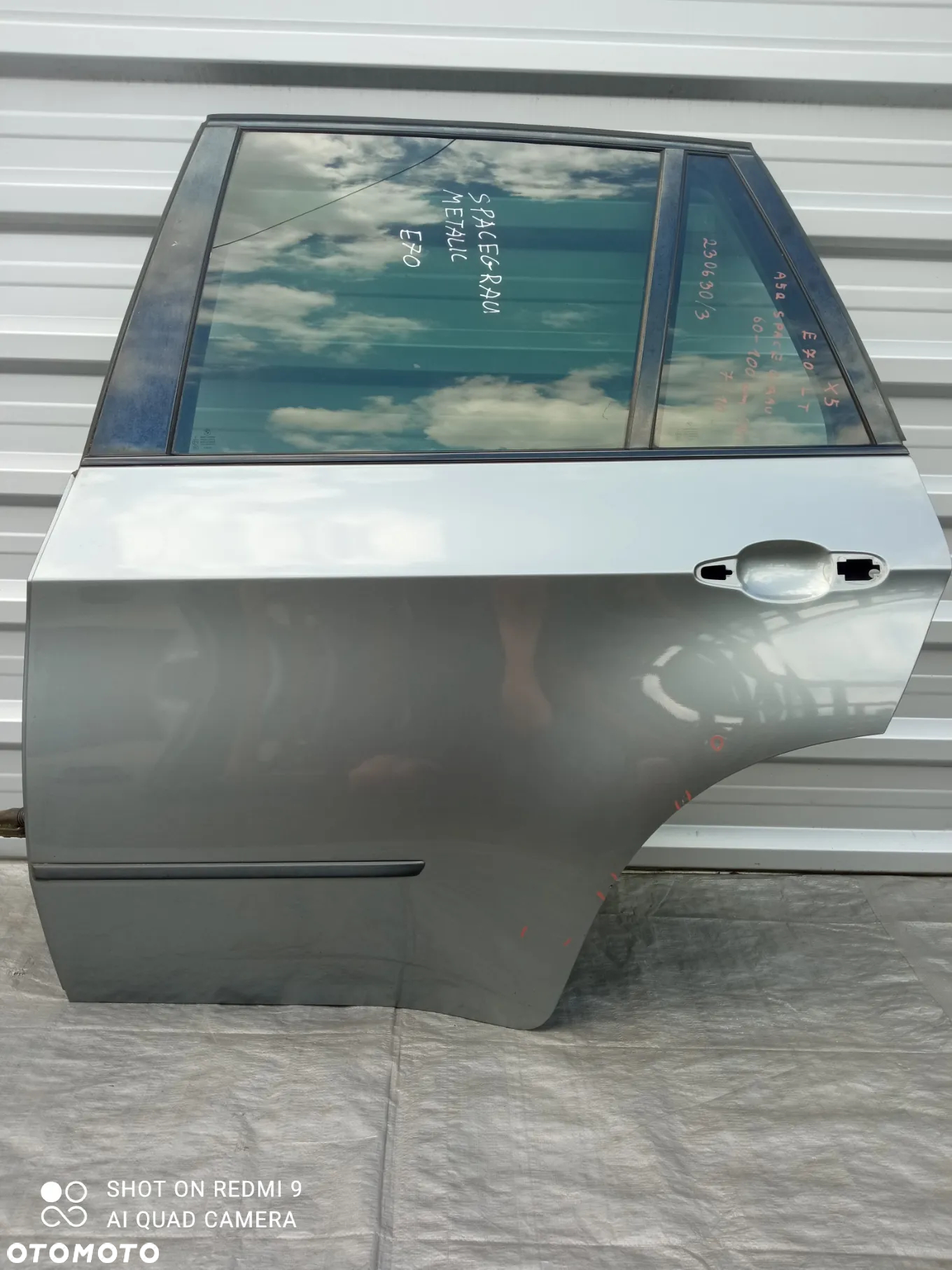 BMW E70 X5 DRZWI LEWE  TYŁ SPACEGRAU A52 - 7