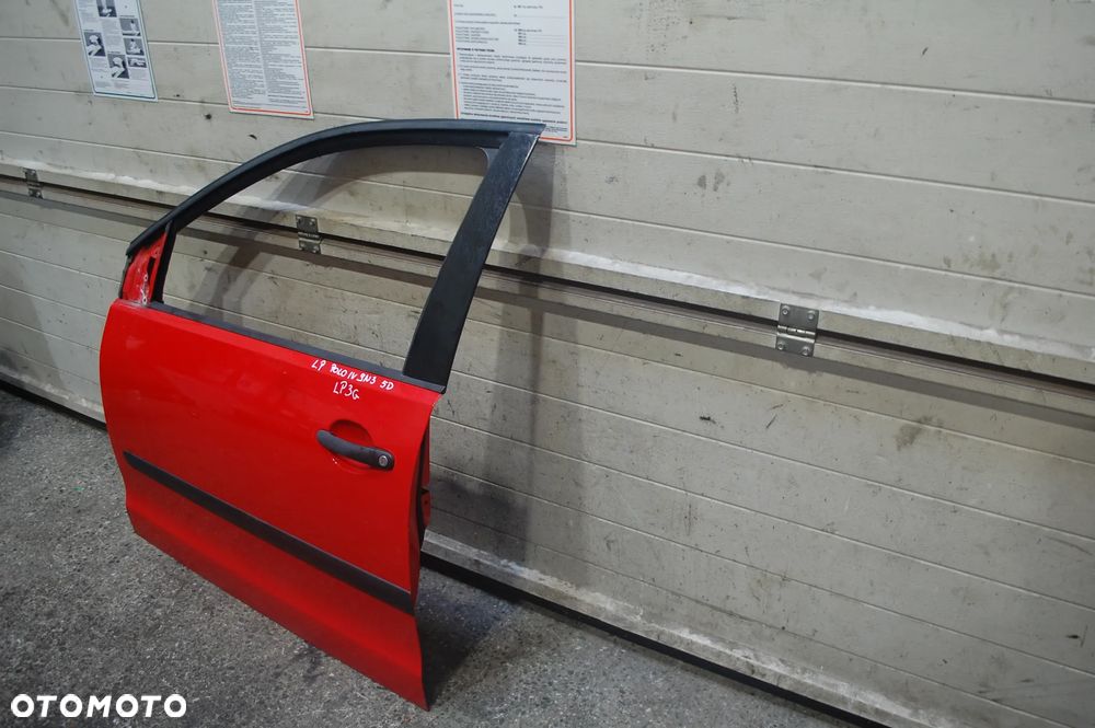 DRZWI LEWY PRZÓD PRZEDNIE LEWE VW POLO IV 9N3 5D LP3G - 7